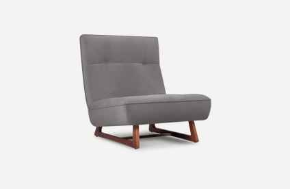 Кресло Рибс Velvet Grey