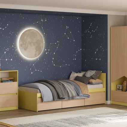 Модульная детская Пенни-3 Mustard Plywood