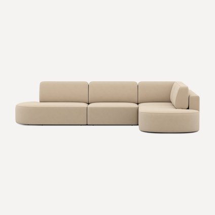 Диван модульный Спейс-М 3 Velvet Beige
