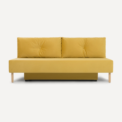 Диван прямой Берг Velvet Yellow