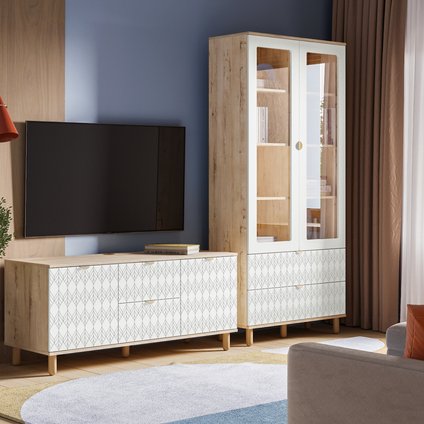 Модульная гостиная Теджонс-3 Leaf Milk