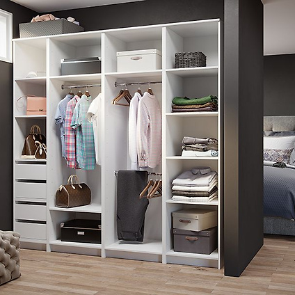 Модульная гардеробная система Дели-4 Белый