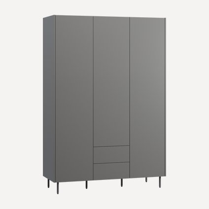 Распашной шкаф Изи 3.1-150x220 Графитовый