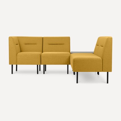 Диван модульный Сэндж 3 Textile Yellow