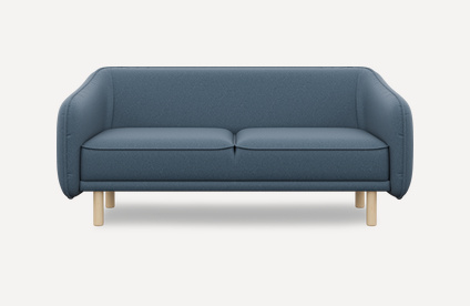 Диван прямой Коренс-3 Textile Blue