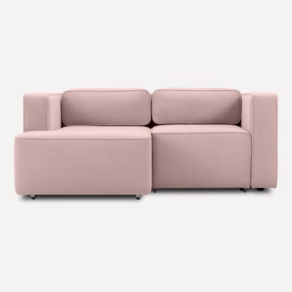Диван угловой Аронт Мини Velvet Pink