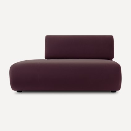 Диван прямой Маиль-1НРЛ Velvet Wine