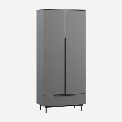 Распашной шкаф Квелен-2 Grey
