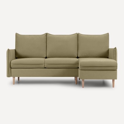 Диван угловой Слипсон Вельвет Оливковый