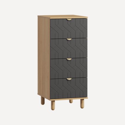 Комод Теджонс 47x108 Деко Графитовый