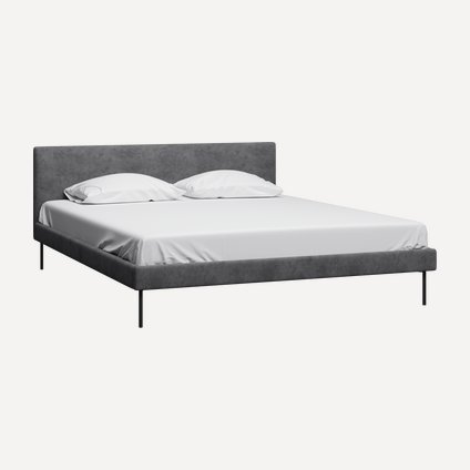 Кровать Амьен 140 Velvet Grafit