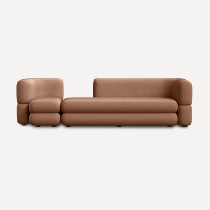 Диван модульный Brera-5 Velour Caramel