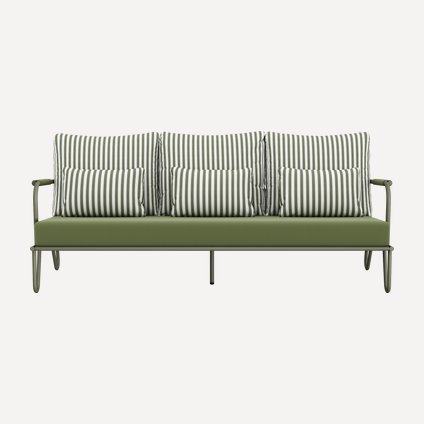 Диван садовый Элара Рогожка Оливковый