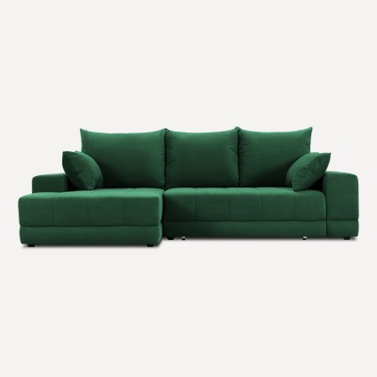 Диван угловой Дарол Velvet Emerald