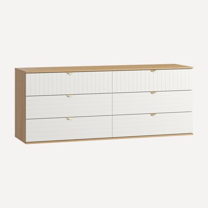 Комод Монблан 185x76 Линии Белый