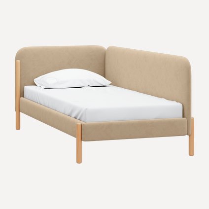 Кровать Кейси 90 Велюр Бежевый
