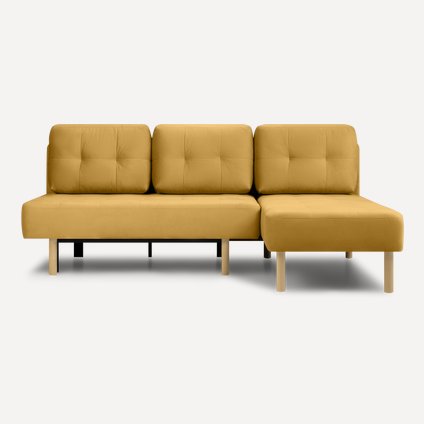 Диван угловой Лаумик Velvet Yellow