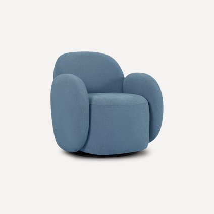 Кресло поворотное Теоп Bucle Blue
