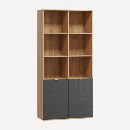 Стеллаж Монблан-2 Line Grafit Oak