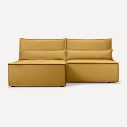Диван угловой Стаус Velvet Yellow
