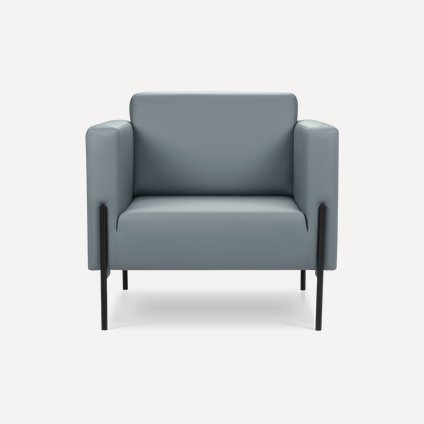 Кресло Боско Экокожа Серый