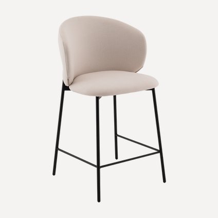 Стул полубарный Реннер Velvet Beige