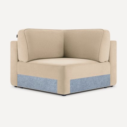 Угловое кресло Спейс-М Velvet Beige