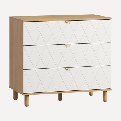 Комод Теджонс 93x85 Ромб Белый