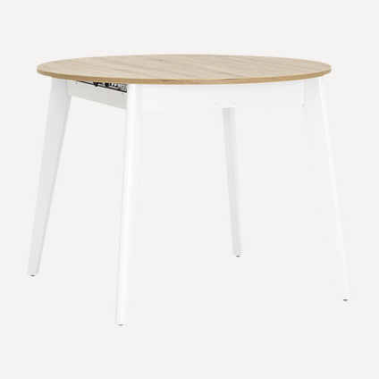 Кухонный стол Рондо Дуб/ Белый