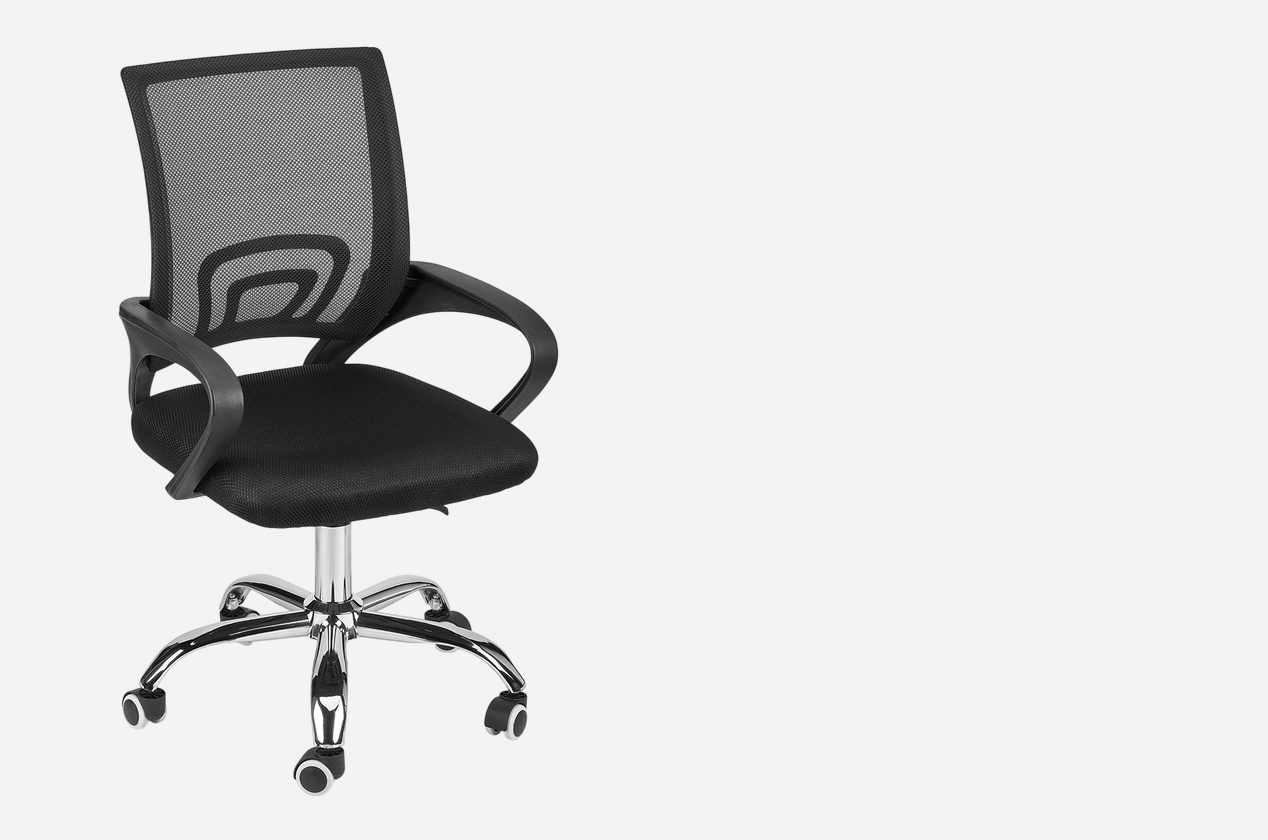 Офисное кресло Старк Black Chrome - фото 1