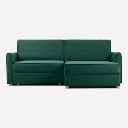 Диван угловой Лилле Velvet Emerald