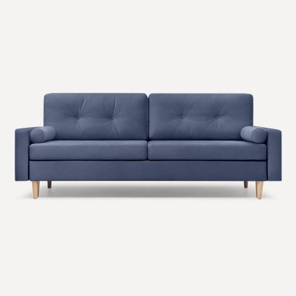 Диван прямой Динс Velvet Navy Blue