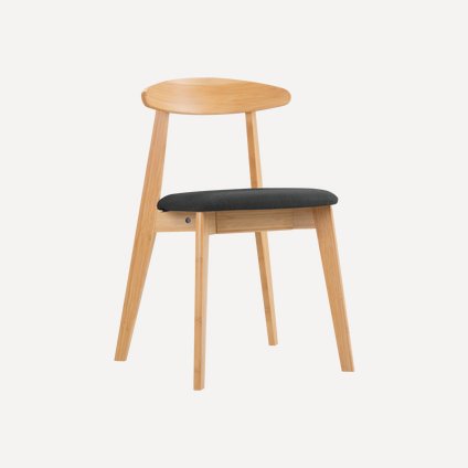 Стул Данмор Рогожка Графитовый/Натуральный