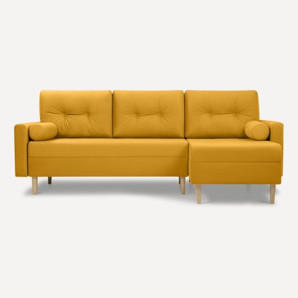 Диван угловой Нумо Velvet Yellow