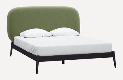 Кровать Саоми 140 Velvet Olive уценка