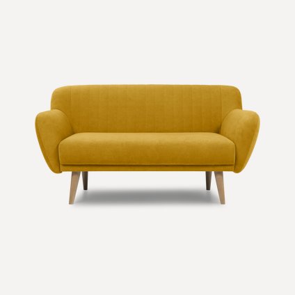 Диван прямой Соланс Velvet Yellow