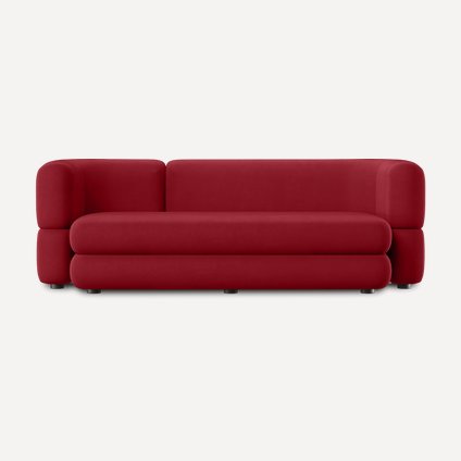 Диван прямой Brera Velour Cherry