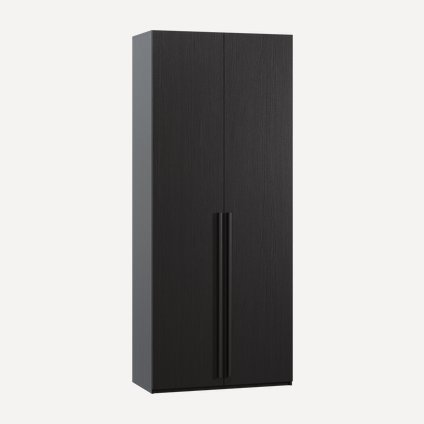 Распашной шкаф Кимбол 2-100x240 Черный древесный