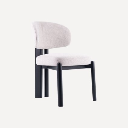 Стул Брамс Рогожка Серый/Черный