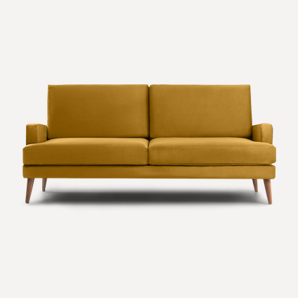 Диван прямой Хевит Velvet Yellow