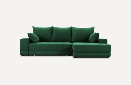 Диван угловой Дарол Velvet Emerald распродажа