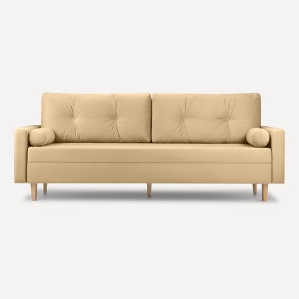 Диван прямой Нумо Велюр Песочный