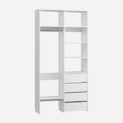 Модуль для гардероба Хелен-2.6-120-240 White