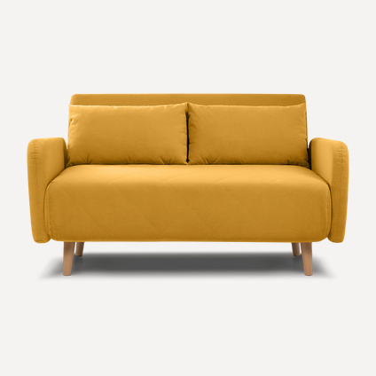 Диван прямой Кускен Velvet Yellow