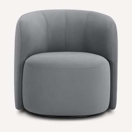 Кресло поворотное Мэник Velvet Smoke