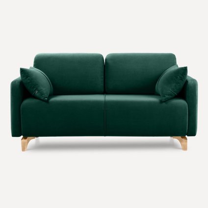 Диван прямой Льери Мини Velvet Emerald уценка