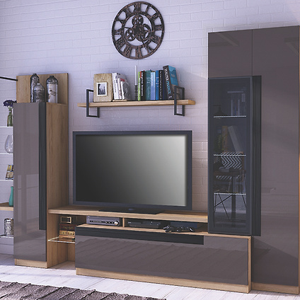 Модульная гостиная Кельн-1 Антрацит