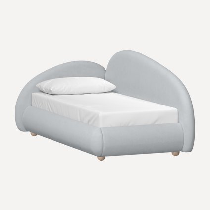 Кровать Табия 90 Шенилл Серый