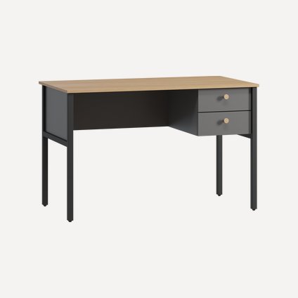 Письменный стол Джеффин 120x62 Графитовый/Черный