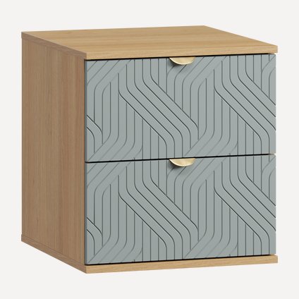 Тумба прикроватная Монблан-1 Fancy Mentol Oak